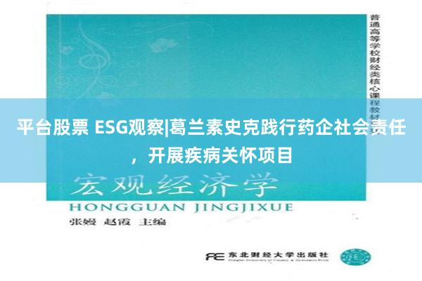 平台股票 ESG观察|葛兰素史克践行药企社会责任，开展疾病关怀项目