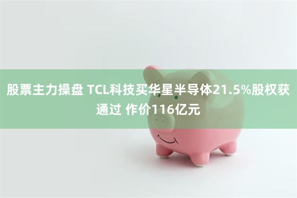 股票主力操盘 TCL科技买华星半导体21.5%股权获通过 作价116亿元