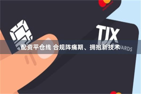 配资平仓线 合规阵痛期、拥抱新技术