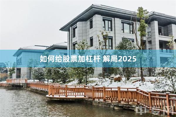 如何给股票加杠杆 解局2025
